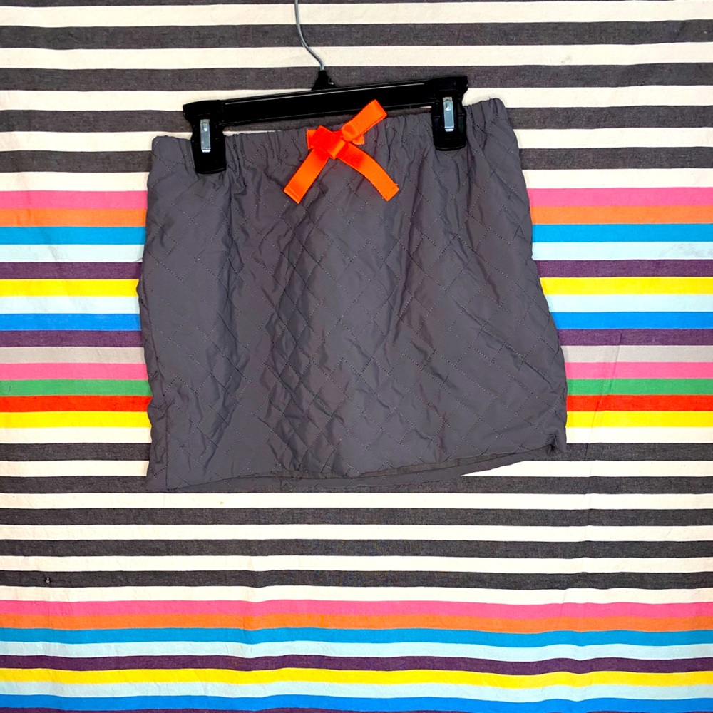 Grey Quilted Skirt